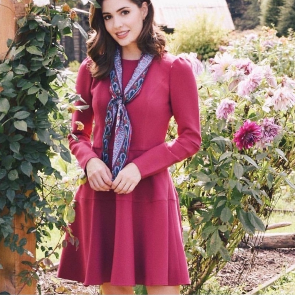 Gal Meets Glam Celeste Fit and Flare Dress Size 4 - Picture 5 of 9